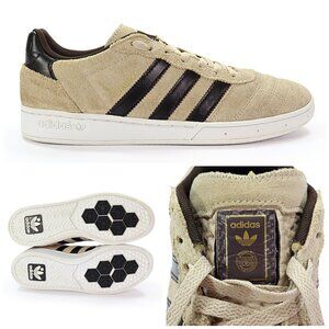 Adidas Men's Etrusco Tan Suede Leather Sneakers Low Top Athletic Shoes Size 8